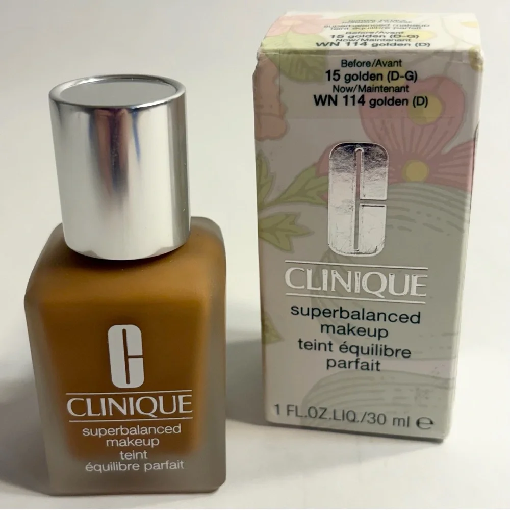 NIB Clinique Superbalanced Makeup Foundation WN 114 Golden (D) 1oz NEW IN BOX